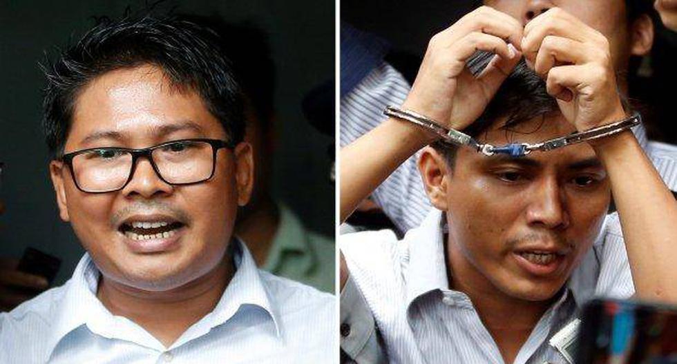 Así como los periodistas birmanos Wa Lone y Kyaw Soe Oo detenidos por vulnerar la ley de secretos oficiales, cientos de estos profesionales se hallan encarcelados en el mundo. (Foto: EFE)