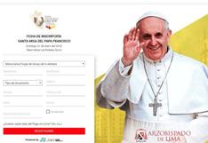 Papa Francisco: se inició inscripción virtual para misa en Las Palmas