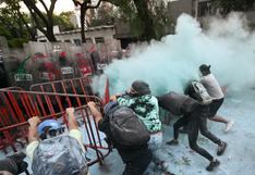 Manifestantes y policías chocan cerca de embajada de Israel en Ciudad de México