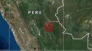Ucayali: sismo de magnitud 4.0 se registró en Pucallpa, señala el IGP