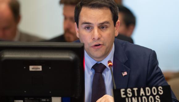 Carlos Trujillo, embajador de Estados Unidos ante la OEA, calificó de inaceptable que Venezuela amenace la seguridad y tranquilidad de la región. Foto: Archivo de AFP