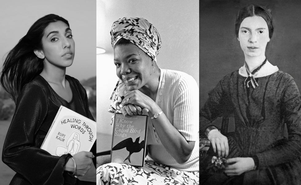 Celebramos el Día Mundial de la Poesía recordando a cinco figuras femeninas que destacaron en este campo literario. (Fotos: IG @rupikaur_ | Reuters Live | CC).