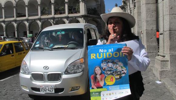 Campaña contra ruidos de vehículos se realizará en dos avenidas