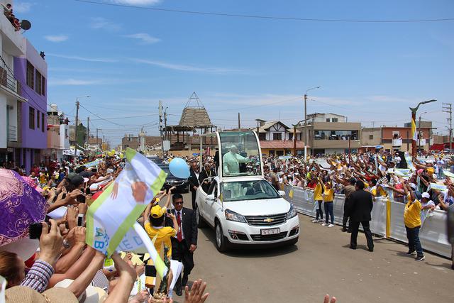 El papa Francisco en su paso por Buenos Aires. (Foto: Ralph Zapata)