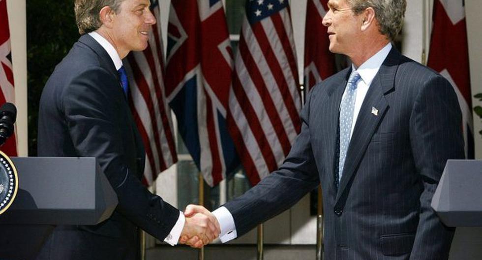 Tony Blair formó una coalición con George Bush en 2003 y apoyó la invasión a Irak mandando tropas. (foto: EFE)