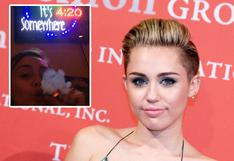 Miley Cyrus causa polémica al grabarse mientras fuma marihuana