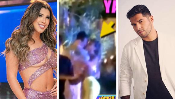 Yahaira Plasencia y Jair Mendoza captados entre besitos y abrazos en Punta Cana. (Foto: Instagram / captura ATV)