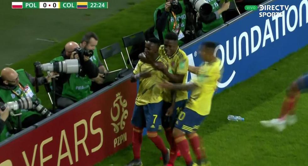 Mira el gol de Iván Ángulo en el Colombia vs. Polonia. (Captura y video: DirecTV Sports / Fuente: FIFA)
