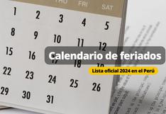 REVISA, Calendario de feriados y días no laborables 2024 en Perú