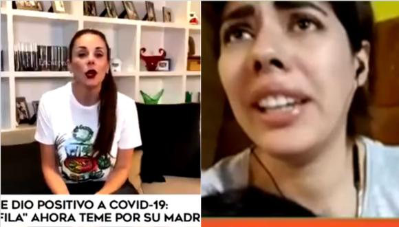 Rebeca Escribens se solidarizó con ‘La Pánfila’ tras conocer que gran parte de su familia se contagió de COVID-19 (Foto: captura video)
