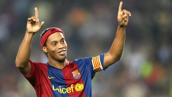 Ronaldinho ganó una Champions League con el Barcelona de España en la temporada 2005-06.