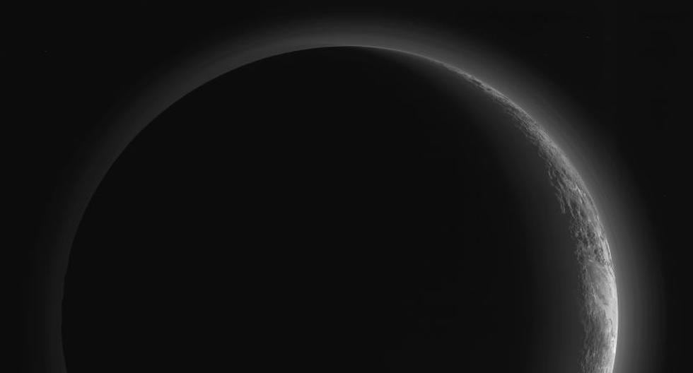 Plutón 'creciente'. (Foto: NASA)