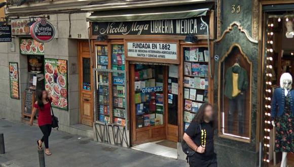 Esta librería en Madrid dejará un hueco palpable en la acera de los impares de Carretas, una calle peatonalizada en el corazón de la capital. (Foto: Google)