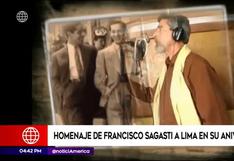 Homenaje de Francisco Sagasti a Lima en su aniversario
