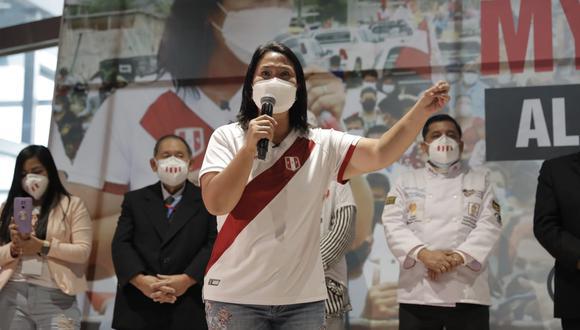 La candidata presidencial de Fuerza Popular consideró que existe “una clara intención de boicotear la voluntad popular”. (Foto: El Comercio)