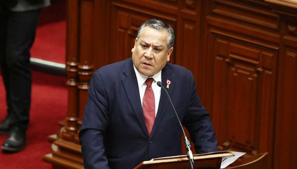 Gustavo Adrianzén solicitó el voto de confianza ante el pleno del Congreso. (Foto: GEC)