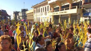 Fieles celebraron Domingo de Ramos en Iquitos [FOTOS]
