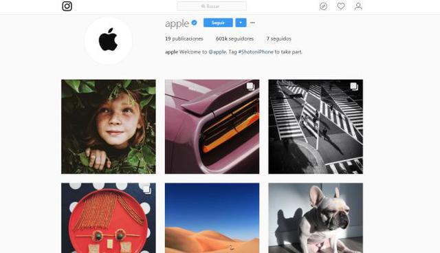 La compañía de la manzana está promocionando su nueva cuenta con el hashtag #ShotoniPhone. (Créditos: captura de Instagram)