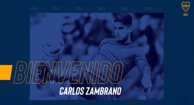 Carlos Zambrano y los detalles de su presentación como jugador de Boca Juniors. (Foto: Captura de pantalla)
