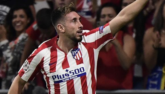 Héctor Herrera fue el autor del último gol del partido con el que el Atlético empató 2 a 2 con la Juventus. | AFP
