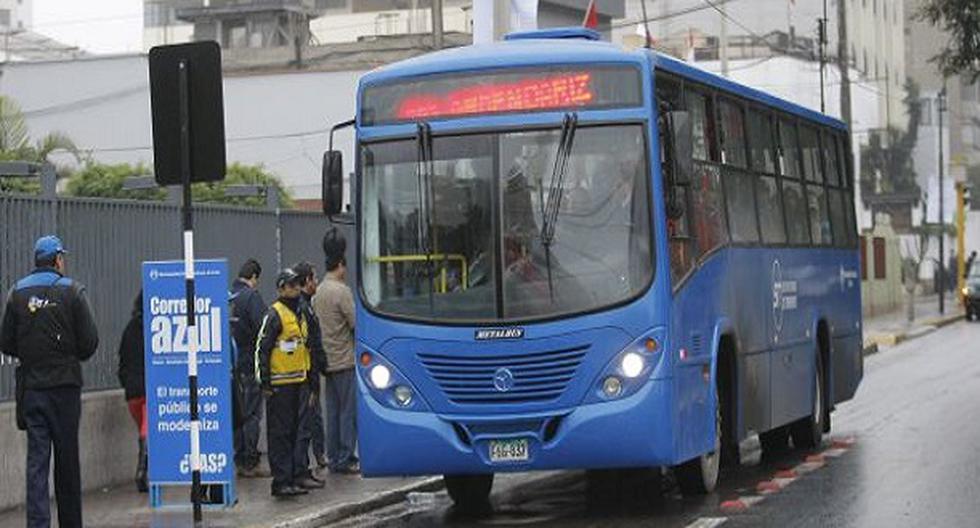 El chofer del corredor azul ha sido identificado como Leoncio Espinoza. (Foto: