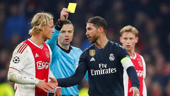 Sergio Ramos se perdería uno de los partidos de cuartos de final de la Champions League. (Foto: Reuters)