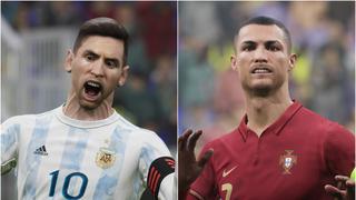 eFootball 2022 | No es broma: así se ven Messi y CR7 en el nuevo juego de Konami