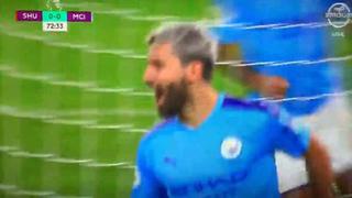 Manchester City vs. Sheffield United: ‘Kun’ Agüero y la sutil definición para el 1-0 de los citizens por Premier League | VIDEO