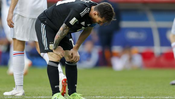 La selección argentina empató 1-1 ante Islandia. El gol albiceleste fue anotado por Sergio Agüero. Lionel Messi erró un penal en el complemento. (Foto: Reuters)