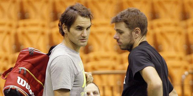 Federer regresa mañana a la Copa Davis y entrena con Wawrinka - 1