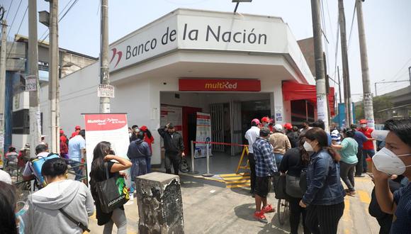 Hay un mejor comportamiento de beneficiarios del bono de 760 soles en agencias del Banco de la Nación, según funcionaria de la entidad financiera. (Foto: GEC)