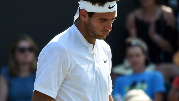Juan Martín del Potro quedó eliminado en la segunda ronda de Wimbledon tras perder ante el letón Gulbis. (Foto: AFP)