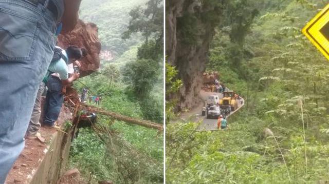 Roca cayó sobre motocar en carretera: reportan tres muertos - 1
