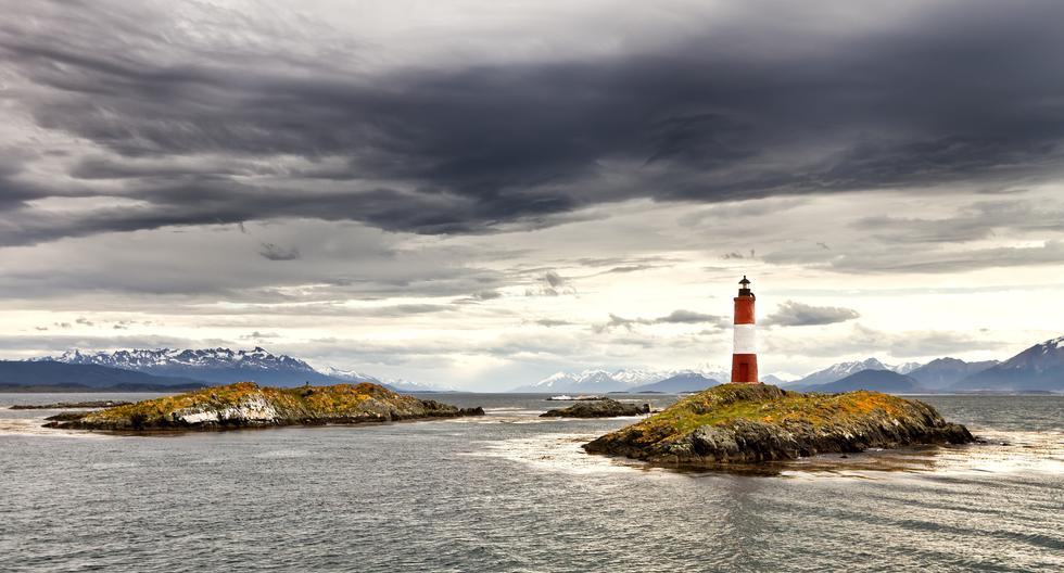 El 'faro del fin del mundo' ubicado en el conjunto de islotes llamado Canal del Beagle, una zona que todavía sigue causando controversia entre Argentina y Chile. Getty Images