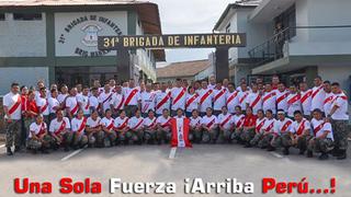 Huancayo: trabajadores del INPE, Policía y Ejército alientan a la selección peruana