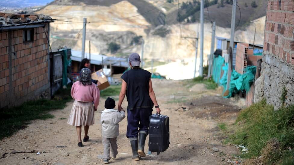 Soacha is one of the largest recipients of displaced persons in Colombia.  (GETTY IMAGES)