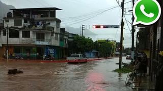 Vía WhatsApp: Fuertes lluvias inundan viviendas en Tingo María