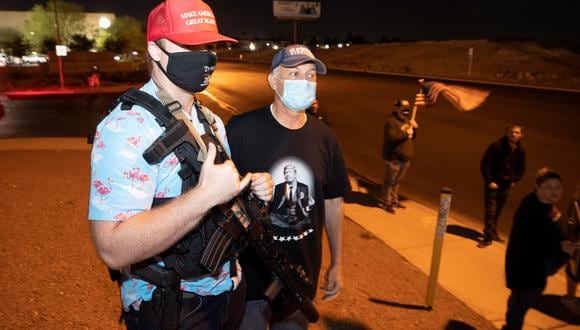 Seguidores armados de Donald Trump en Nevada. (Foto: Reuters)