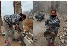 Madre de 4 niños aprende de albañilería y decide construir su propia casa tras no tener dinero para el alquiler