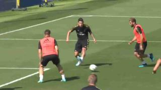 Real Madrid: James Rodríguez destacó en la práctica con dos goles | VIDEO