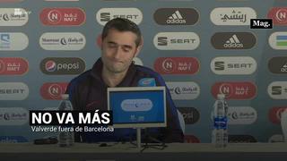 Ernesto Valverde es destituido como entrenador del FC Barcelona