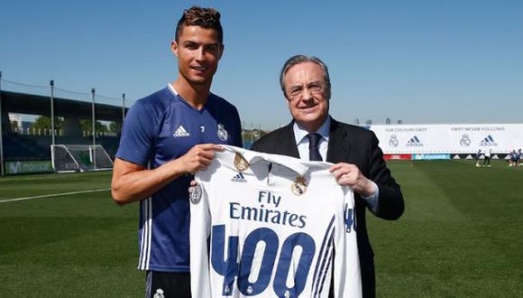 Cristiano, homenajeado por sus 400 goles con Real Madrid