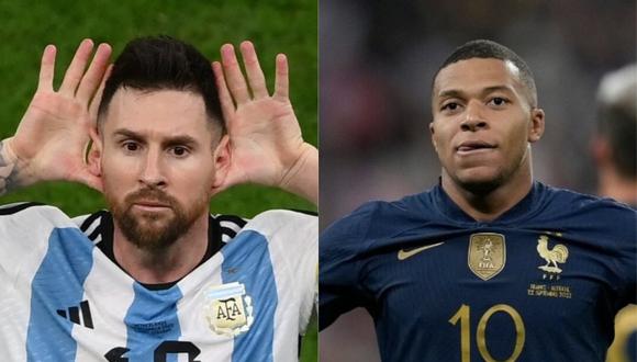 Lionel Messi y Kylian Mbappé son los goleadores del Mundial Qatar 2022 con cinco tantos cada uno. (Foto: Composición)