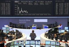 Bolsas europeas registran una caída al cierre de la sesión de hoy