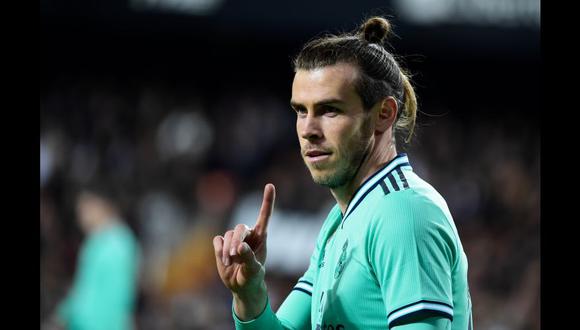 Real Madrid's Welsh forward Gareth Bale reacts during the Spanish League football match between Valencia CF and Real Madrid, at the Mestalla stadium in Valencia, on December 15, 2019. (Photo by JOSE JORDAN / AFP)