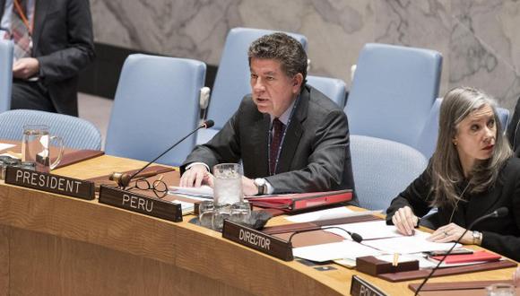 El embajador Gustavo Meza-Cuadra, representante permanente del Perú en la ONU, encabezará las sesiones del Consejo de Seguridad. (Foto: EFE)