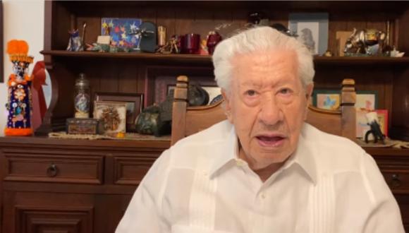 Ignacio López Tarso se estrena en Facebook a pesar de sus 95 años (Foto: captura Facebook)