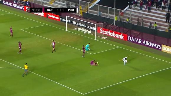 Gol de Juan Dinnenno para el 2-1 de Pumas vs. Saprissa
