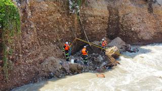 SMP: recuperan cadáver de mujer que cayó al río Rímac tras derrumbe de su vivienda