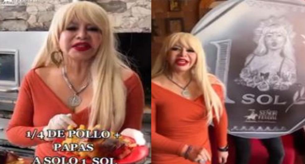 Susy Díaz promotes a super offer of 1/4 grilled chicken for only S/1